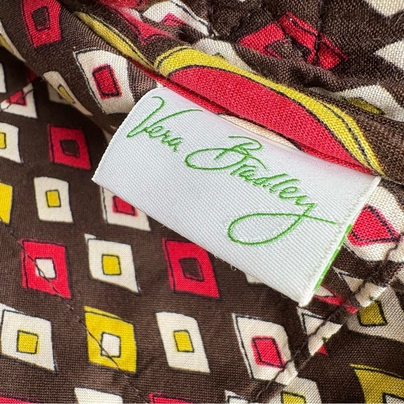 VERA BRADLEY Puccini Print Quilted Crossbody Messenger Bag Purse 60s 70s Boho - Picture 4 of 17